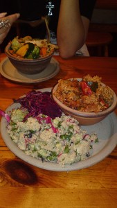 Quinoa Salad, Lettuce Salad, Beetroot Salad, Ratatouille and Stir Fried Vegetables