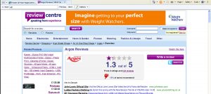 Shocking! Argos is rated 1.3 out of 5 by Argos customers on the Review Centre website