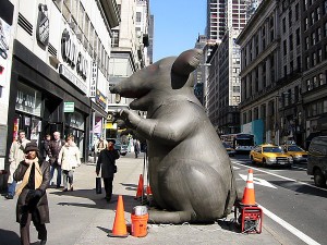 Why did the rat cross the street?