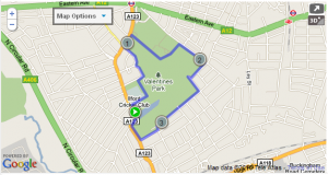 My Route Around Valentines Park, Ilford
