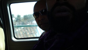 My dad and I travelling in Iraq