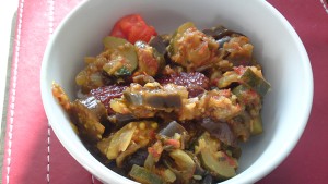 Vegetable curry with buckwheat