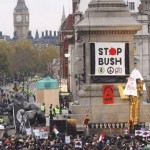 Anti-war rally in Trafalgar Square, London