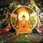 Gautama Buddha fasting for 40 days under the Bodhi Tree