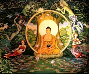 Gautama Buddha under the Bodhi Tree