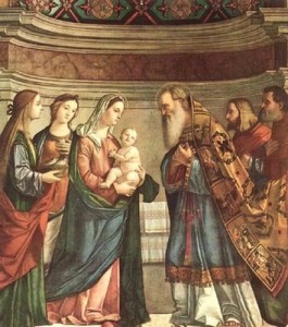Jesus presented at the Temple by Mary 40 days after his birth