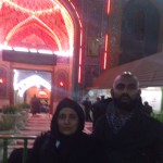 Me and my mum outside the shrine of Imam Hussain in Karbala, Iraq