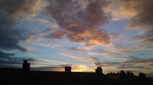 The view out my window as I came out of the bath!