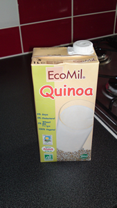 EcoMil Quinoa milk. 0% Soya. 0% Cholesterol. 0% Gluten. 100% Disgusting.