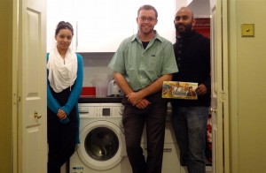 Robert Stephens, Wilbur Sargunraj's Co-Producer culturally fascinated by a washing machine in the kitchen (it's normal for us Brits)